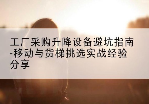 阜南移动式升降机怎么选-工厂采购升降设备避坑指南-移动与货梯挑选实战经验分享
